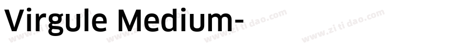 Virgule Medium字体转换